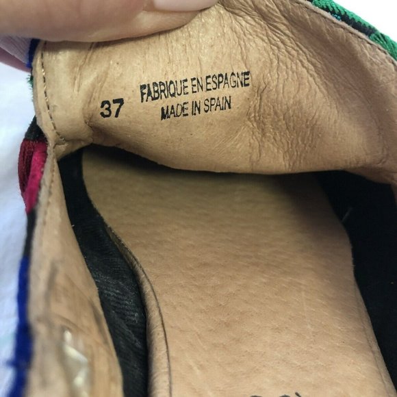 Free People At Ease Brocade Slip On Loafer Mule Floral Multi Color 6.5 - Picture 7 of 8